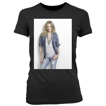 Cameron Diaz Women's Junior Cut Crewneck T-Shirt