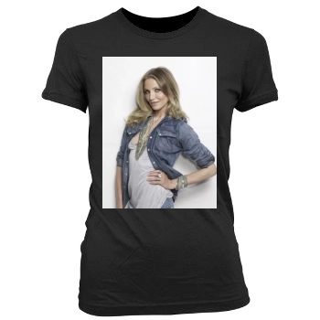 Cameron Diaz Women's Junior Cut Crewneck T-Shirt