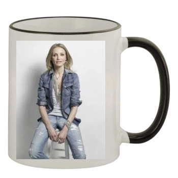 Cameron Diaz 11oz Colored Rim & Handle Mug