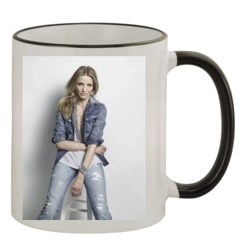 Cameron Diaz 11oz Colored Rim & Handle Mug