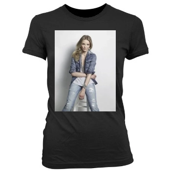 Cameron Diaz Women's Junior Cut Crewneck T-Shirt