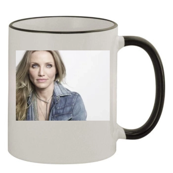 Cameron Diaz 11oz Colored Rim & Handle Mug