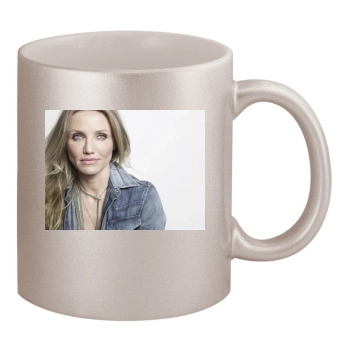 Cameron Diaz 11oz Metallic Silver Mug