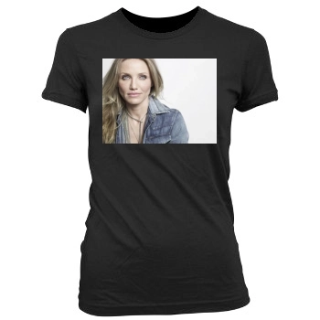 Cameron Diaz Women's Junior Cut Crewneck T-Shirt