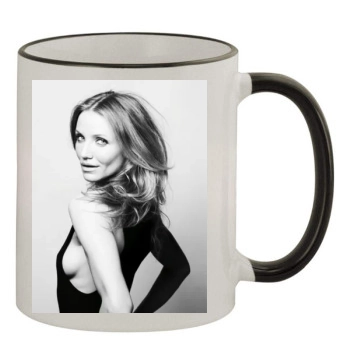 Cameron Diaz 11oz Colored Rim & Handle Mug