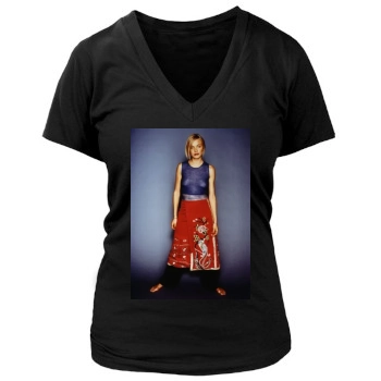 Cameron Diaz Women's Deep V-Neck TShirt