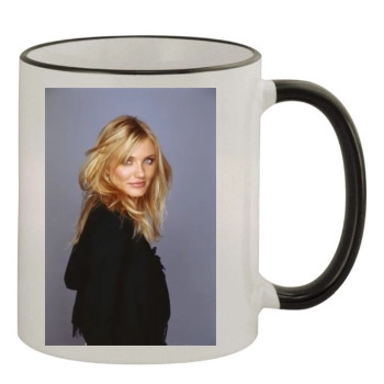 Cameron Diaz 11oz Colored Rim & Handle Mug