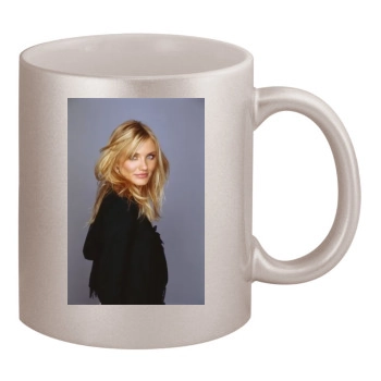 Cameron Diaz 11oz Metallic Silver Mug