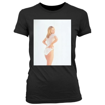 Cameron Diaz Women's Junior Cut Crewneck T-Shirt