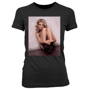 Cameron Diaz Women's Junior Cut Crewneck T-Shirt