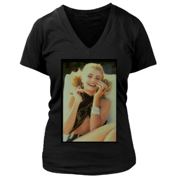 Cameron Diaz Women's Deep V-Neck TShirt