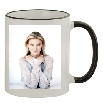 Cameron Diaz 11oz Colored Rim & Handle Mug