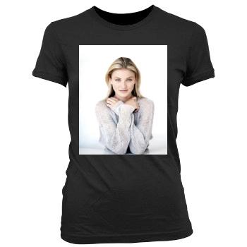 Cameron Diaz Women's Junior Cut Crewneck T-Shirt