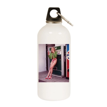 Cameron Diaz White Water Bottle With Carabiner