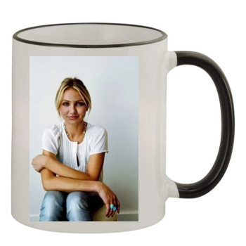 Cameron Diaz 11oz Colored Rim & Handle Mug