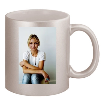 Cameron Diaz 11oz Metallic Silver Mug