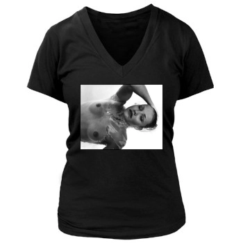 Cameron Diaz Women's Deep V-Neck TShirt