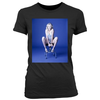 Cameron Diaz Women's Junior Cut Crewneck T-Shirt