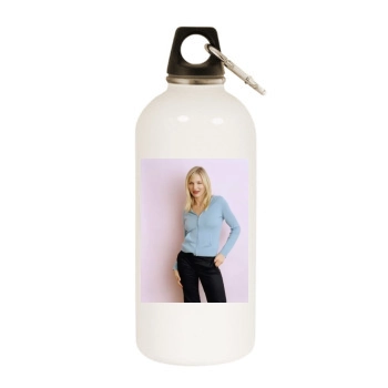 Cameron Diaz White Water Bottle With Carabiner