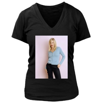 Cameron Diaz Women's Deep V-Neck TShirt