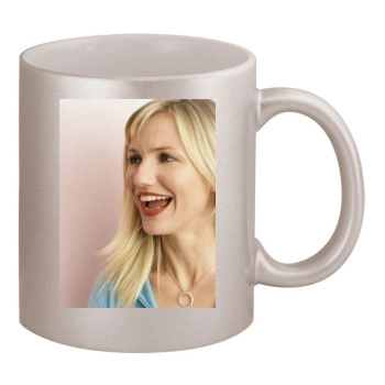 Cameron Diaz 11oz Metallic Silver Mug