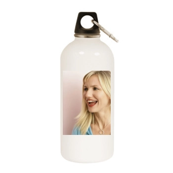 Cameron Diaz White Water Bottle With Carabiner