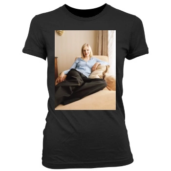 Cameron Diaz Women's Junior Cut Crewneck T-Shirt