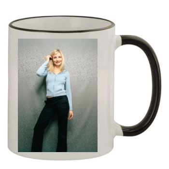 Cameron Diaz 11oz Colored Rim & Handle Mug