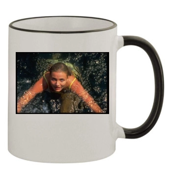 Cameron Diaz 11oz Colored Rim & Handle Mug