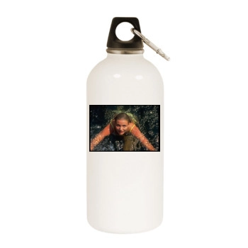 Cameron Diaz White Water Bottle With Carabiner