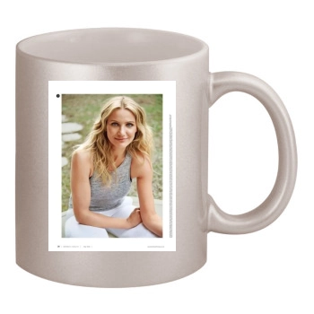 Cameron Diaz 11oz Metallic Silver Mug