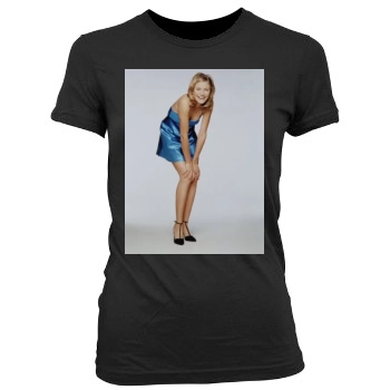 Cameron Diaz Women's Junior Cut Crewneck T-Shirt