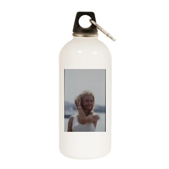 Cameron Diaz White Water Bottle With Carabiner