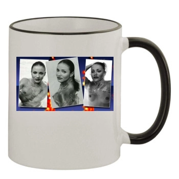 Cameron Diaz 11oz Colored Rim & Handle Mug