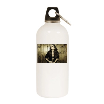 Camilla Belle White Water Bottle With Carabiner