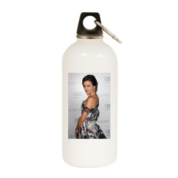 Camilla Belle White Water Bottle With Carabiner
