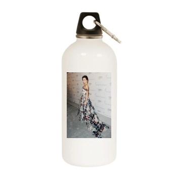 Camilla Belle White Water Bottle With Carabiner