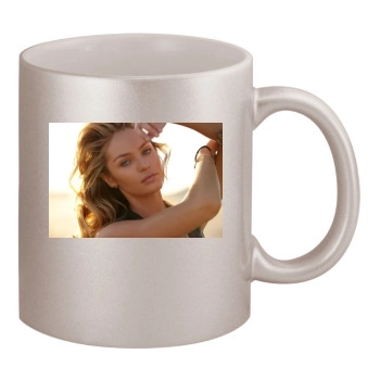 Candice Swanepoel 11oz Metallic Silver Mug