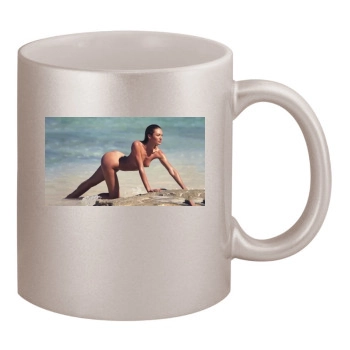 Candice Swanepoel 11oz Metallic Silver Mug