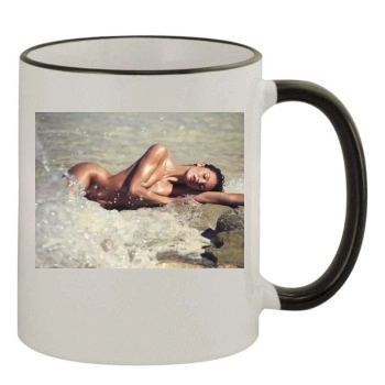 Candice Swanepoel 11oz Colored Rim & Handle Mug