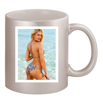 Candice Swanepoel 11oz Metallic Silver Mug