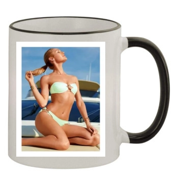 Candice Swanepoel 11oz Colored Rim & Handle Mug