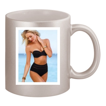 Candice Swanepoel 11oz Metallic Silver Mug