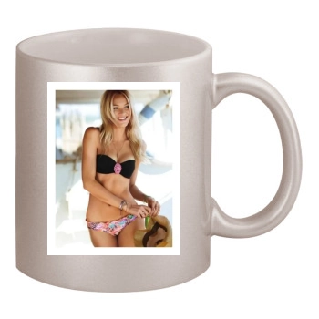 Candice Swanepoel 11oz Metallic Silver Mug