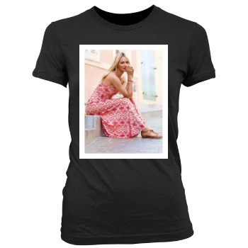 Candice Swanepoel Women's Junior Cut Crewneck T-Shirt