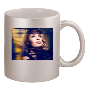 Candice Swanepoel 11oz Metallic Silver Mug