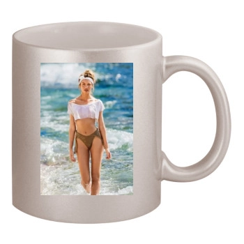 Candice Swanepoel 11oz Metallic Silver Mug