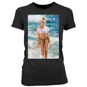 Candice Swanepoel Women's Junior Cut Crewneck T-Shirt