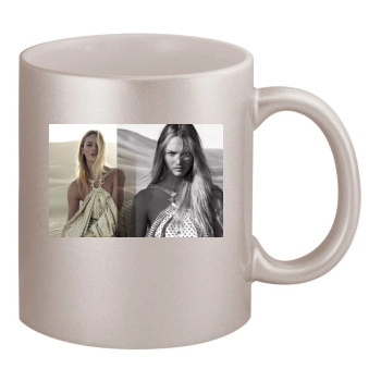 Candice Swanepoel 11oz Metallic Silver Mug