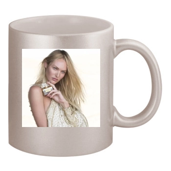 Candice Swanepoel 11oz Metallic Silver Mug